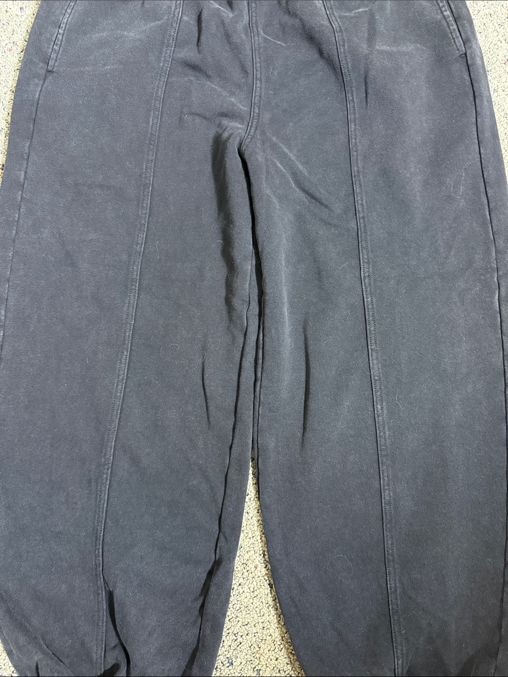 Halara Black Washed Elastic Waist Jogger Pants Sweatpants Sz L NWOT - Picture 3 of 7